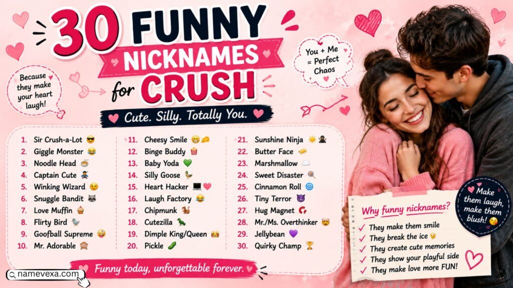 30 Funny Nicknames for Crush