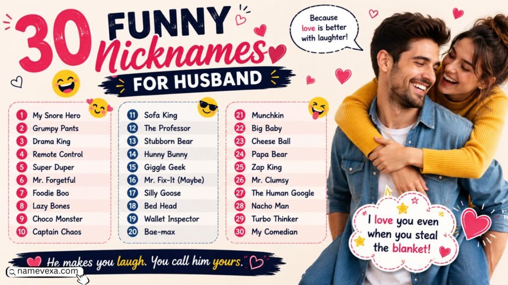 30 Funny Nicknames for Husband