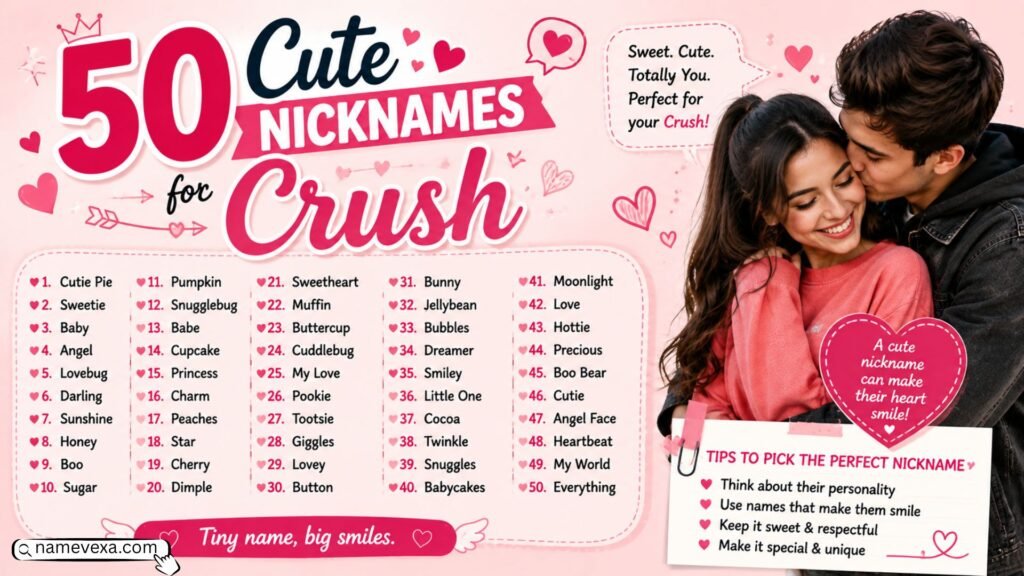 50 Cute Nicknames for Crush