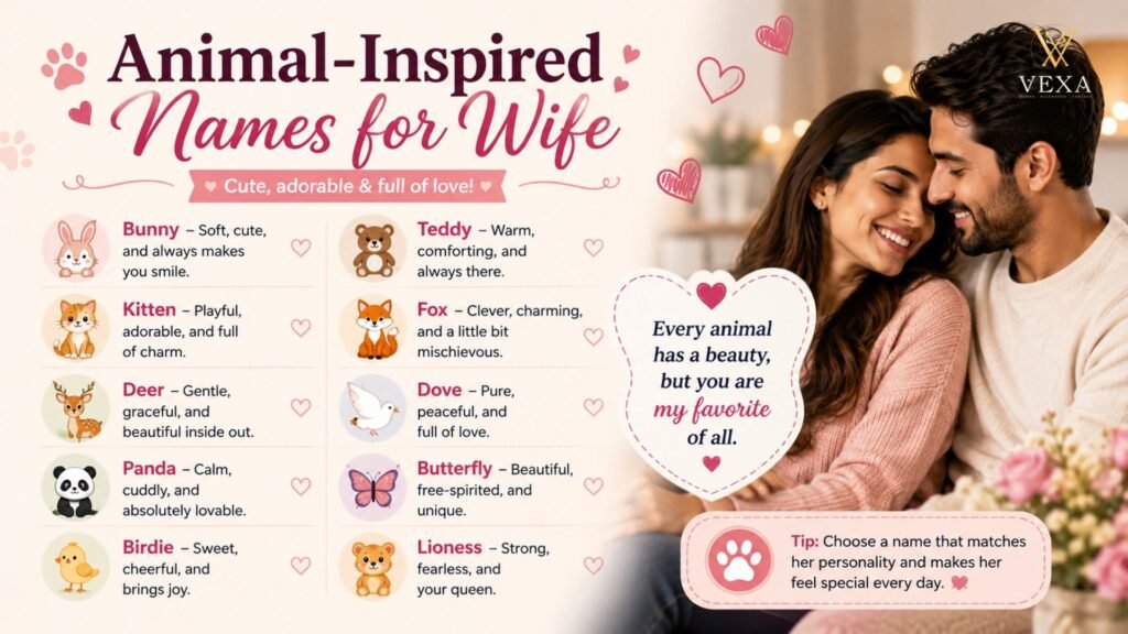 Animal-Inspired Names for Wife