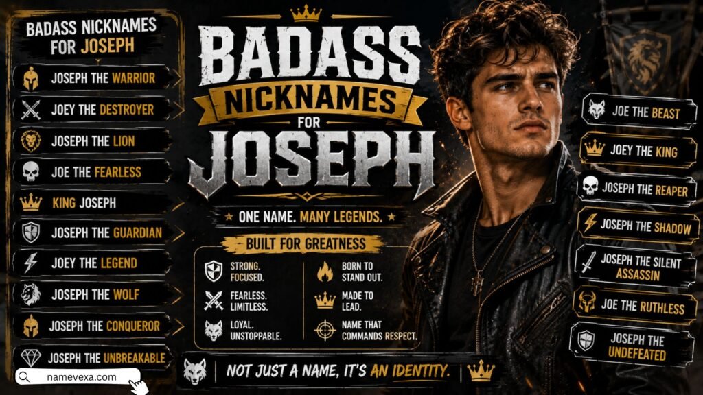 Badass Nicknames for Joseph