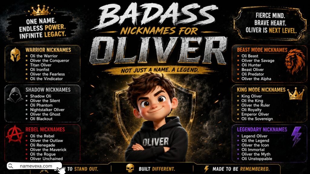 Badass Nicknames for Oliver