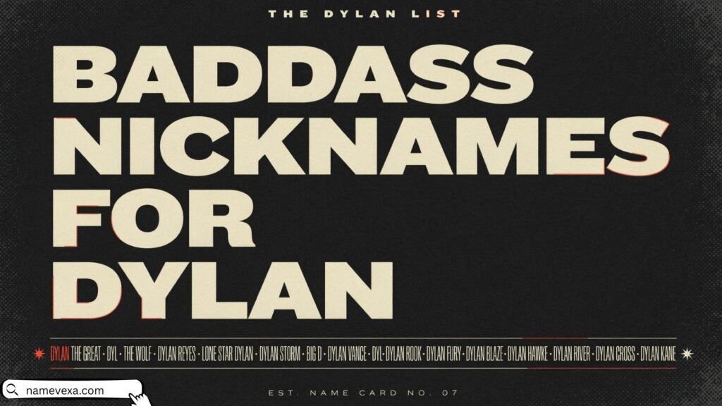 Baddass Nicknames for Dylan