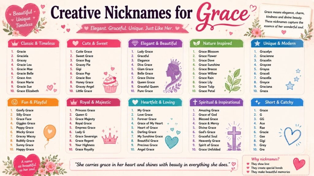 Creative Nicknames for Grace