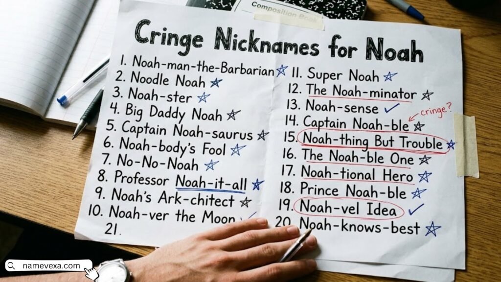 Cringe Nicknames for Noah