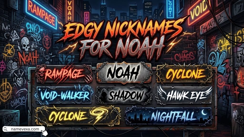 Edgy Nicknames for Noah