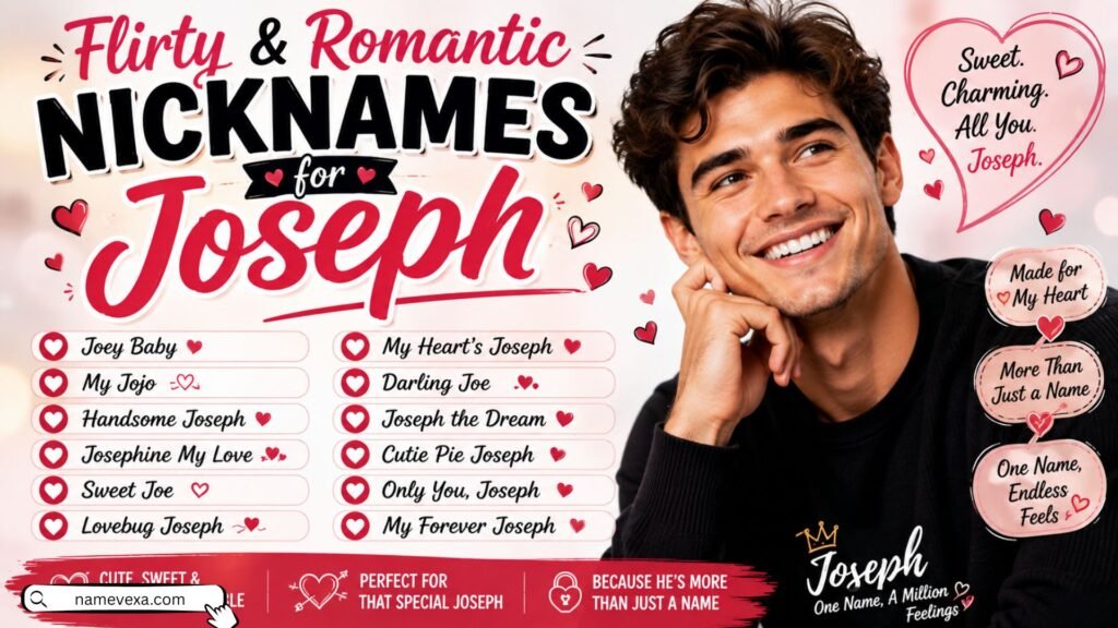 Flirty & Romantic Nicknames for Joseph