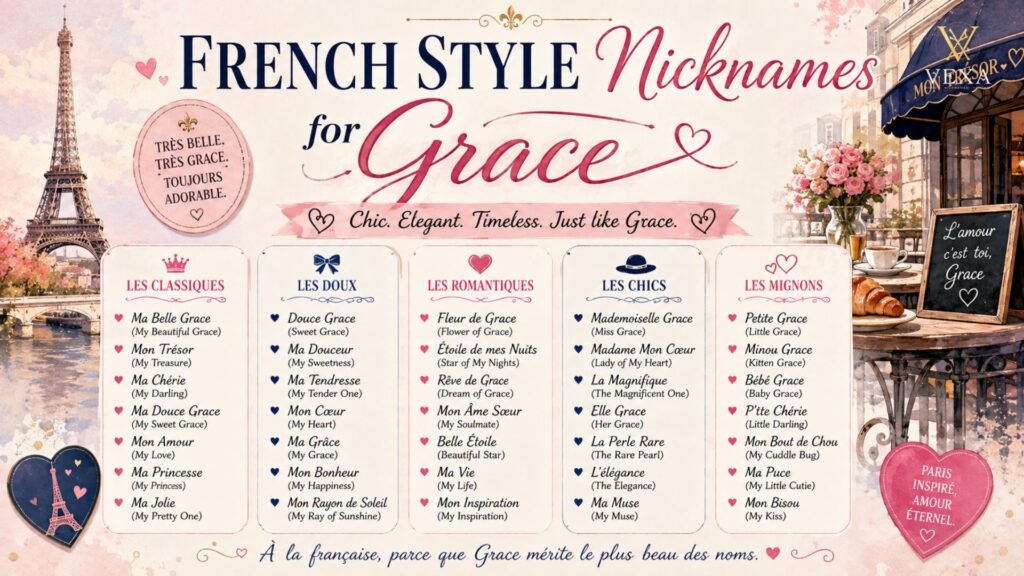 French Style Nicknames for Grace