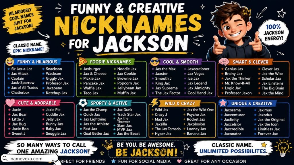 Funny & Creative Nicknames for Jackson