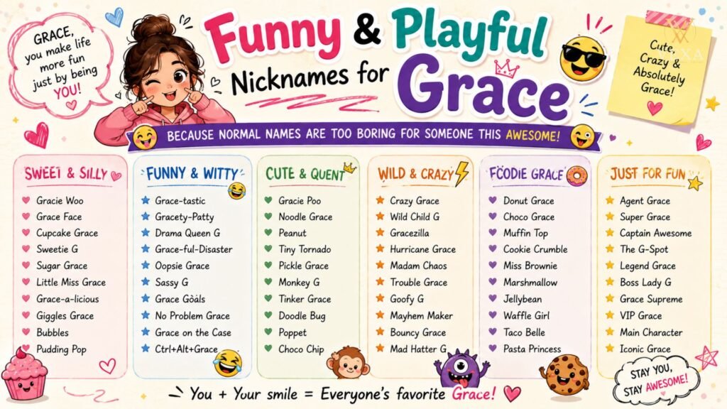 Funny & Playful Nicknames for Grace