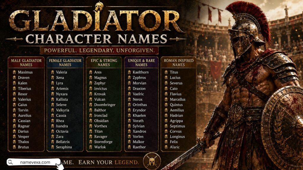 Gladiator Character Names