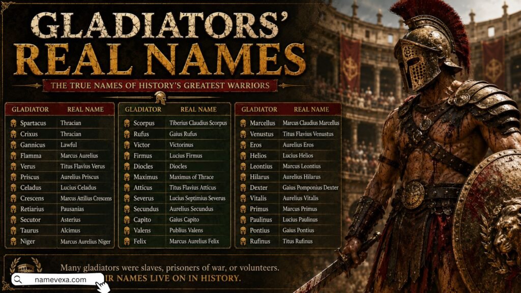 Gladiators Real Names
