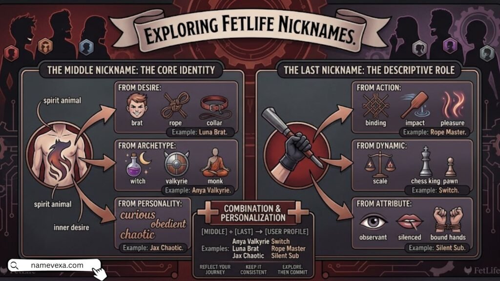 Last & Middle Nicknames for FetLife