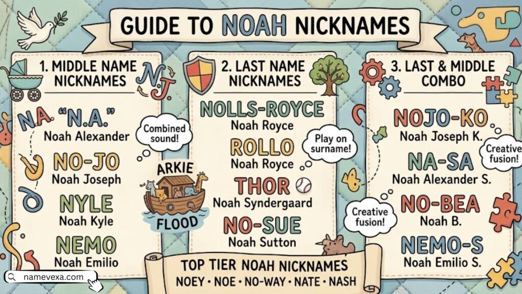 Last & Middle Nicknames for Noah