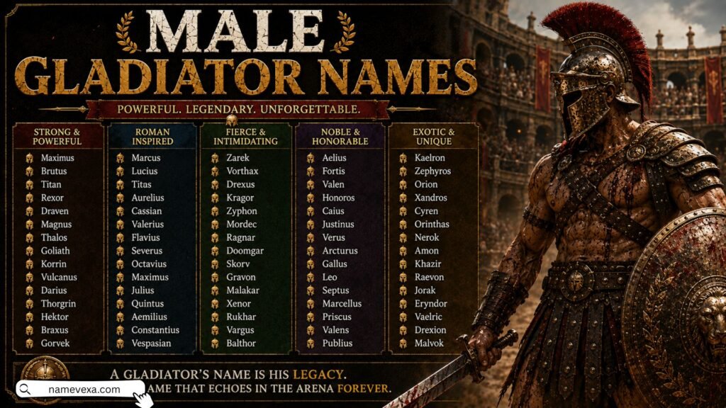 Male Gladiator Names