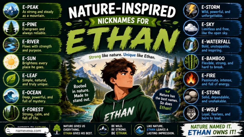 Nature-Inspired Nicknames For Ethan