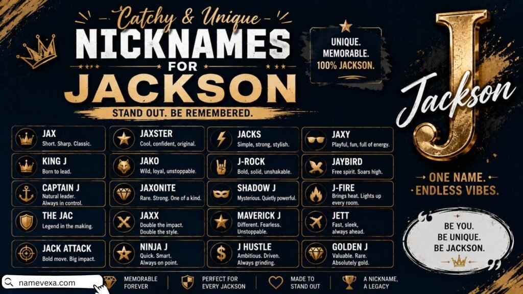 Catchy & Unique Nicknames for Jackson