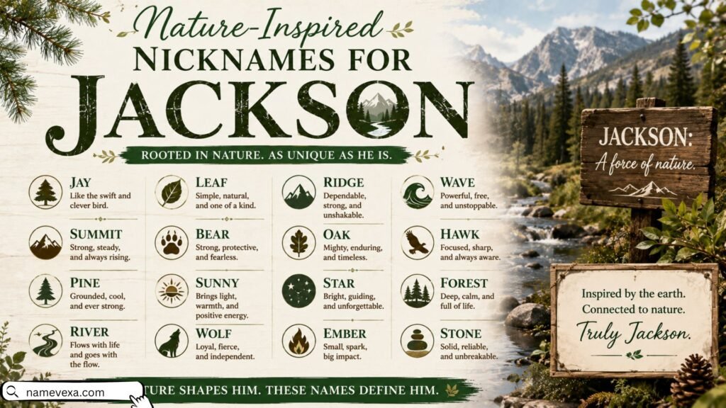 Nature-Inspired Nicknames For Jackson