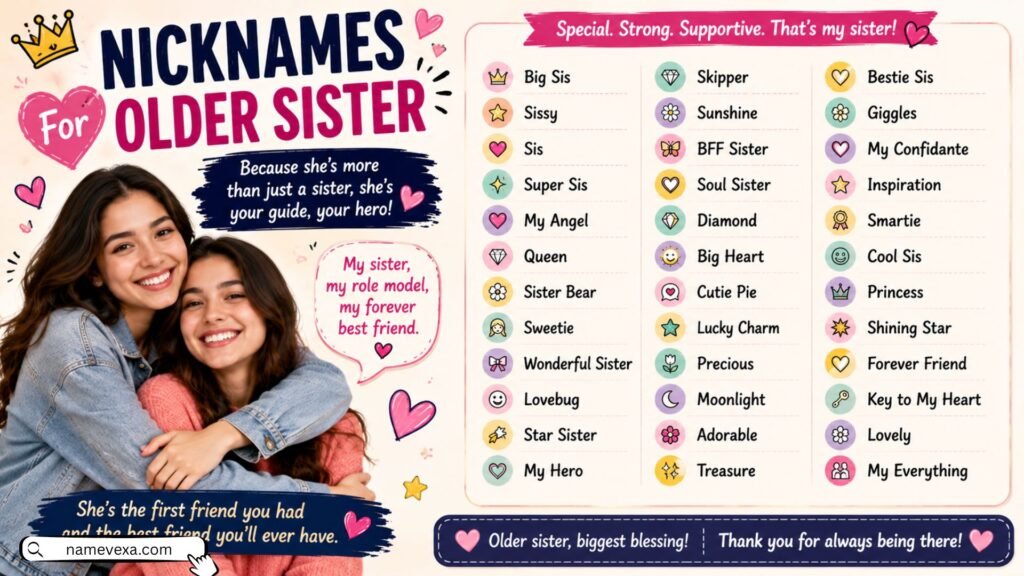 Nicknames For Older Sister