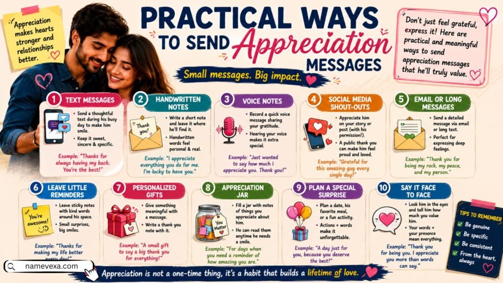 Practical Ways to Send Appreciation Messages