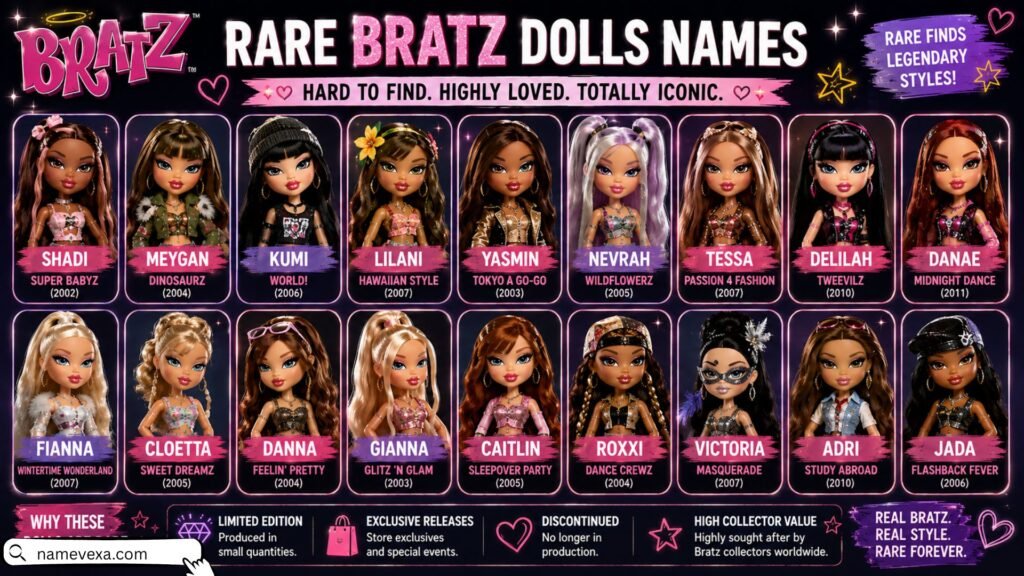 Rare Bratz Dolls Names