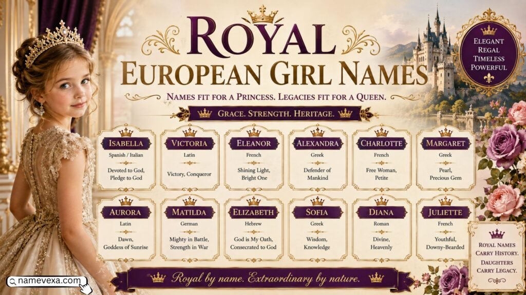 Royal European Girl Names
