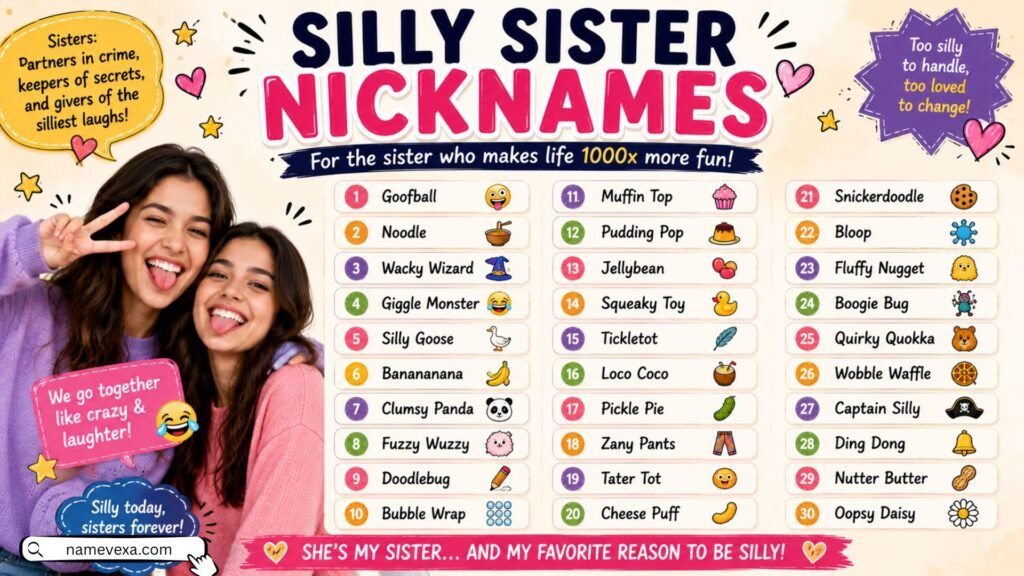 Silly Sister Nicknames
