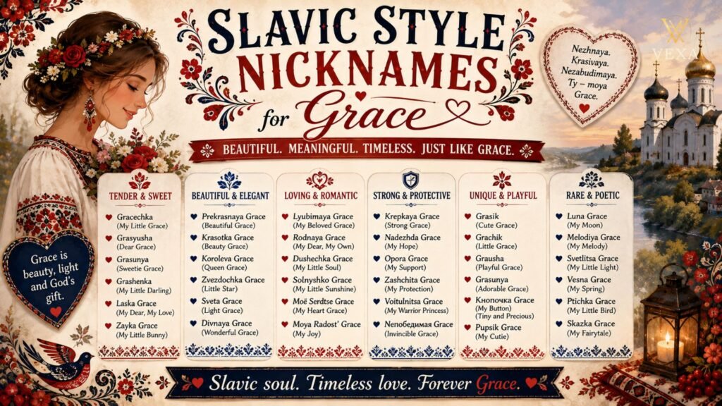 Slavic Style Nicknames for Grace