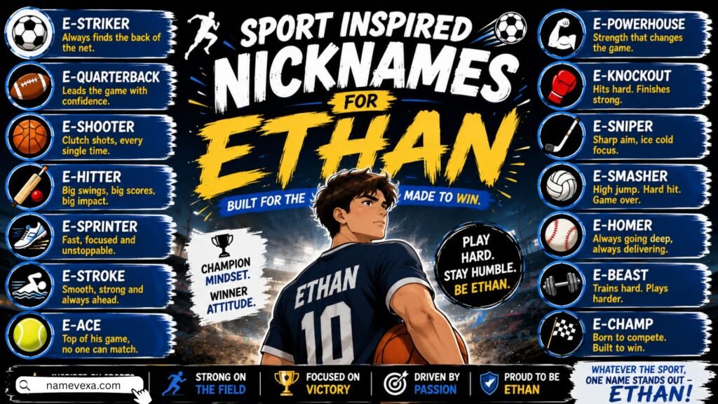 Sport Inspired Nicknames for Ethan