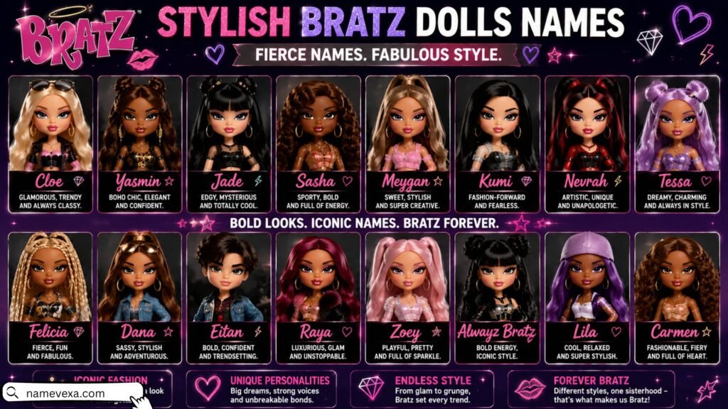 Stylish Bratz Dolls Names