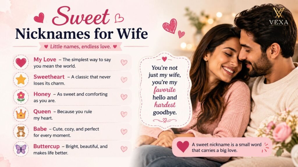 Sweet Nicknames for Wife