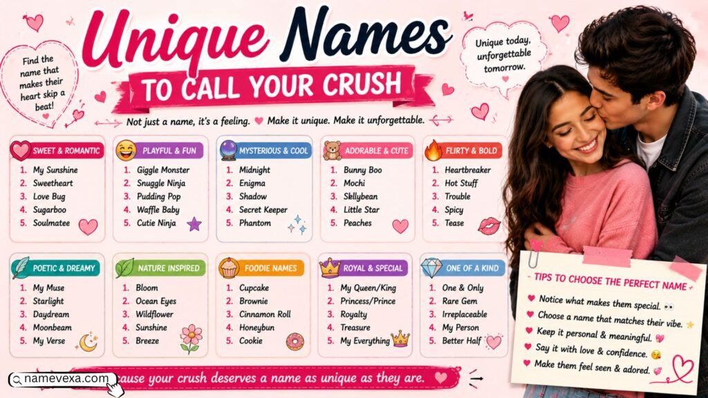 Unique Names to Call Your Crush