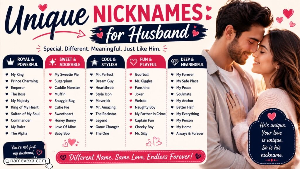 Unique Nicknames for Husband