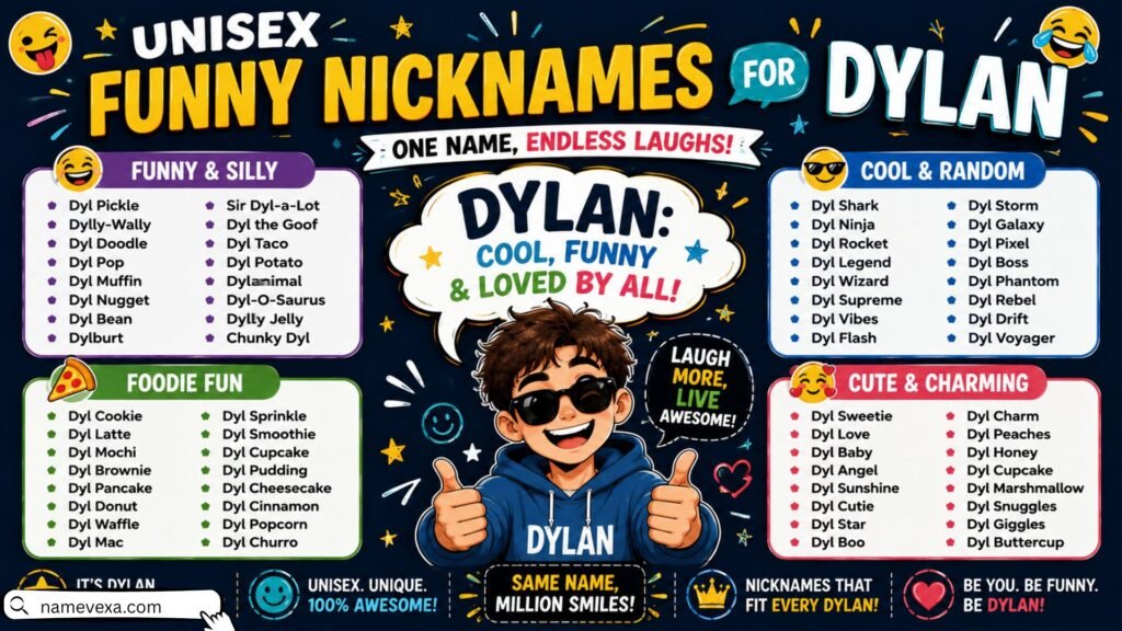 Unisex Funny Nicknames for Dylan