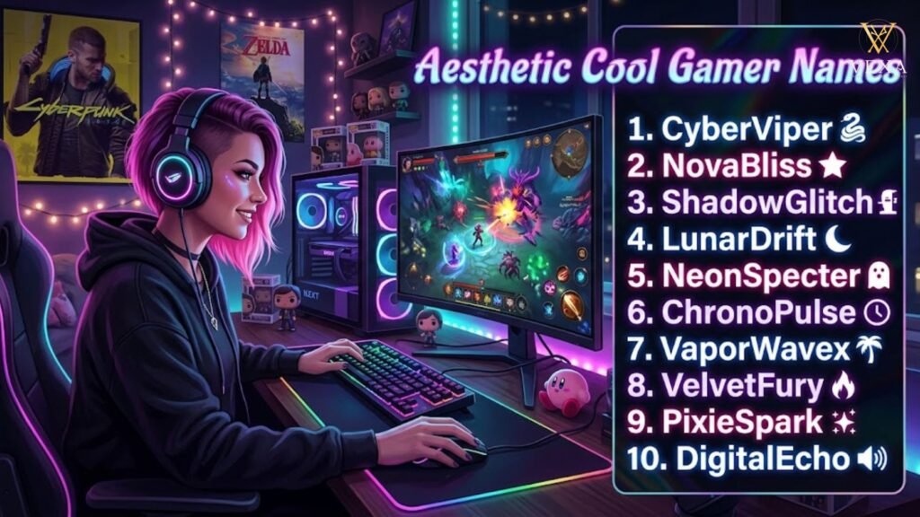 Aesthetic Cool Gamer Names