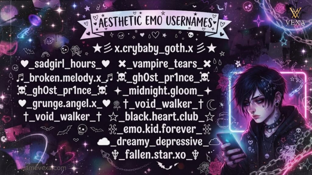 Aesthetic Emo Usernames