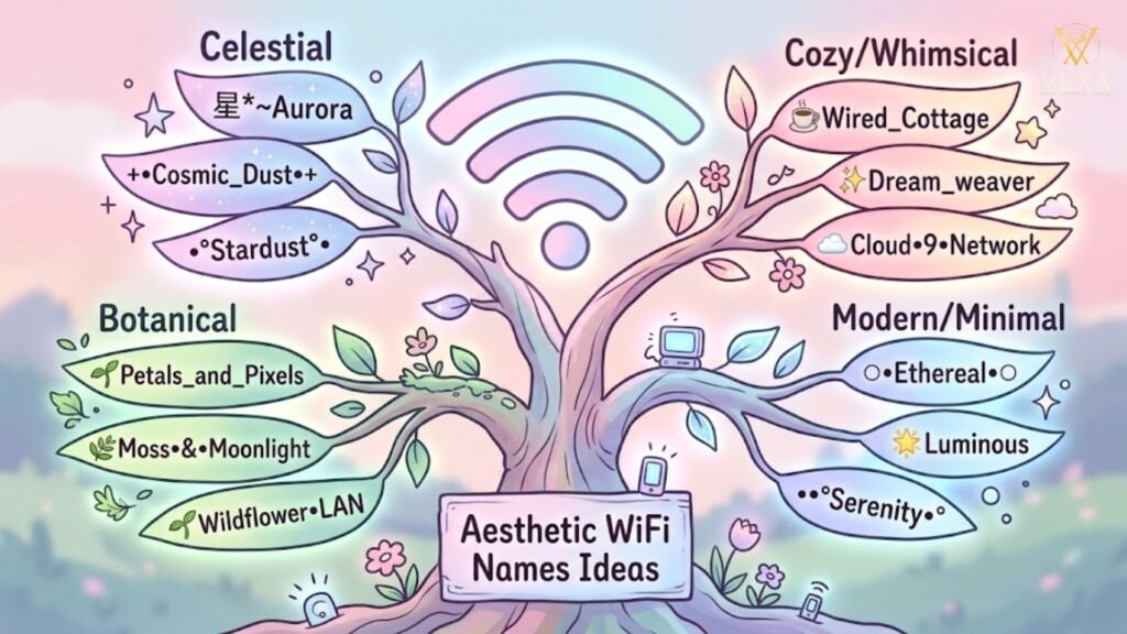 Aesthetic WiFi Names Ideas