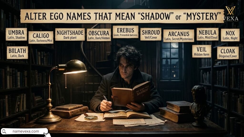 Alter Ego Names That Mean Shadow or Mystery