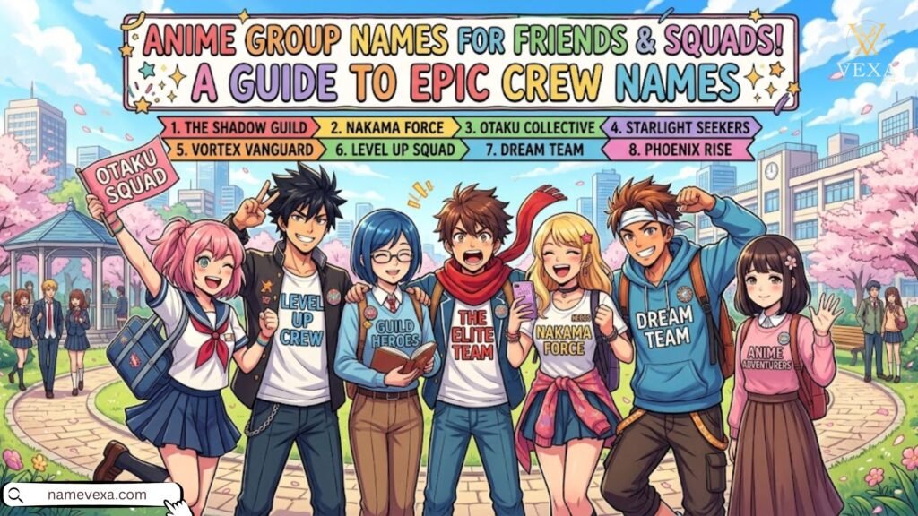 Anime Group Names for Friends and Squads