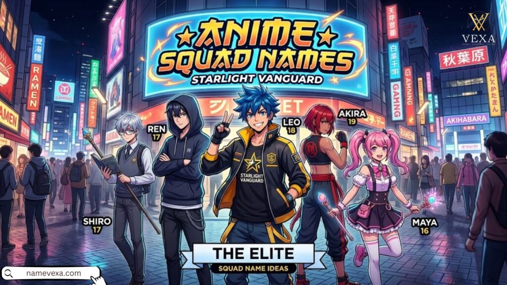 Anime Squad Names