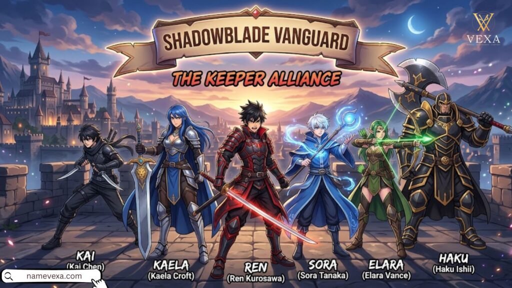 Anime Warrior Team Names
