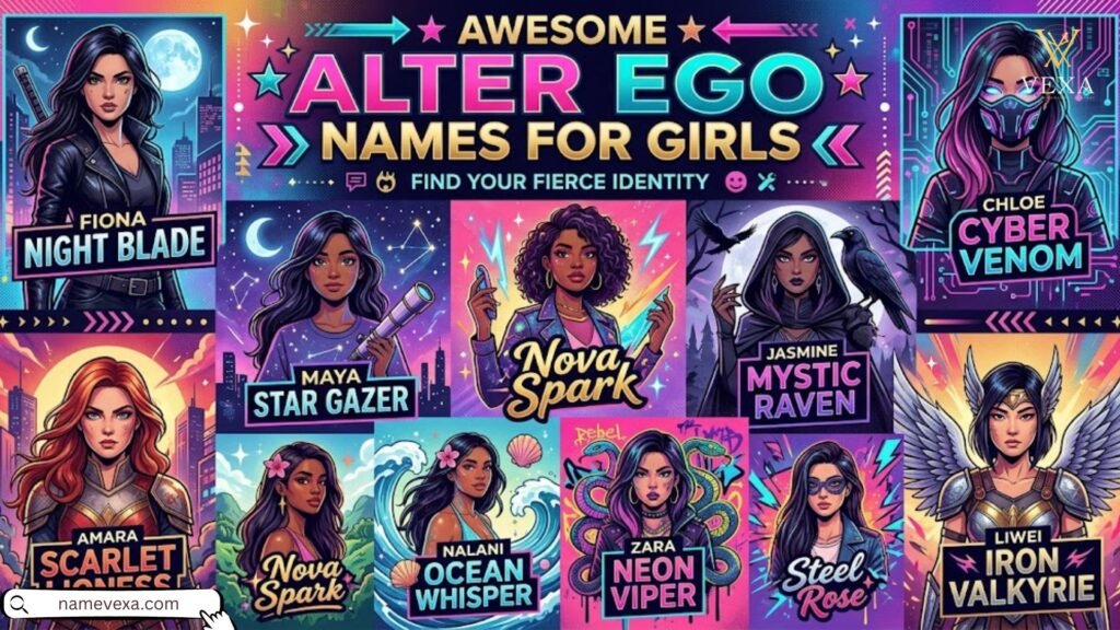 Awesome Alter Ego Names for Girls