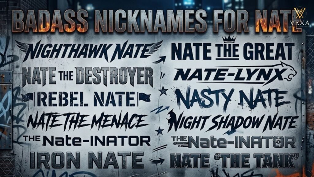 Badass Nicknames for Nate