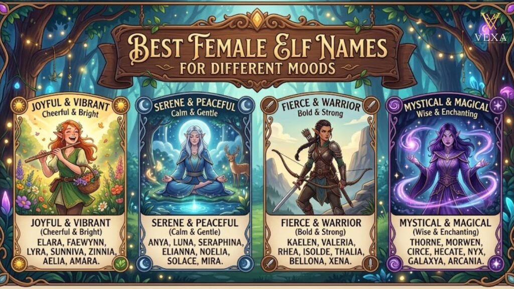 Best Female Elf Names For Different Moods