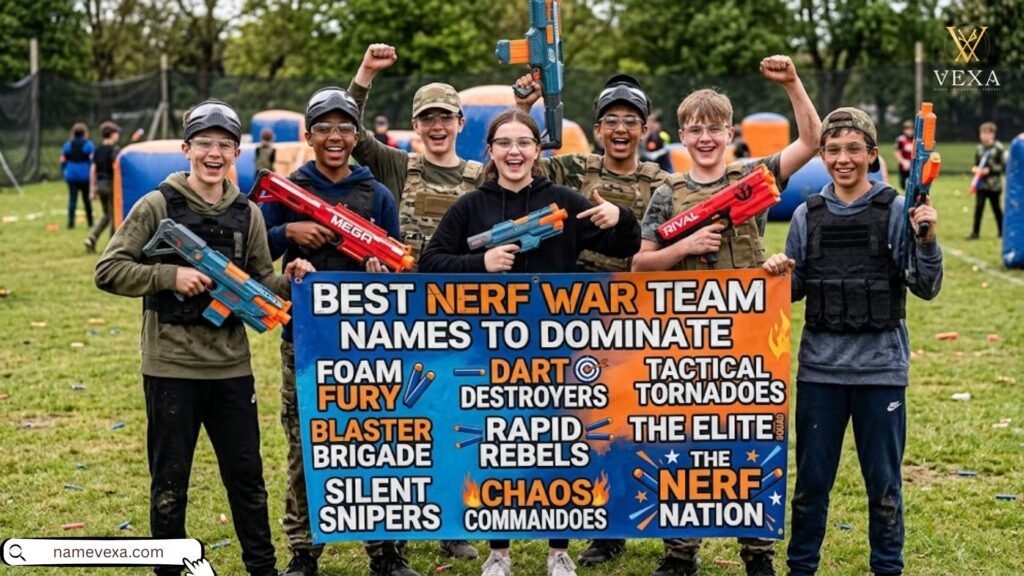 Best Nerf War Team Names to Dominate