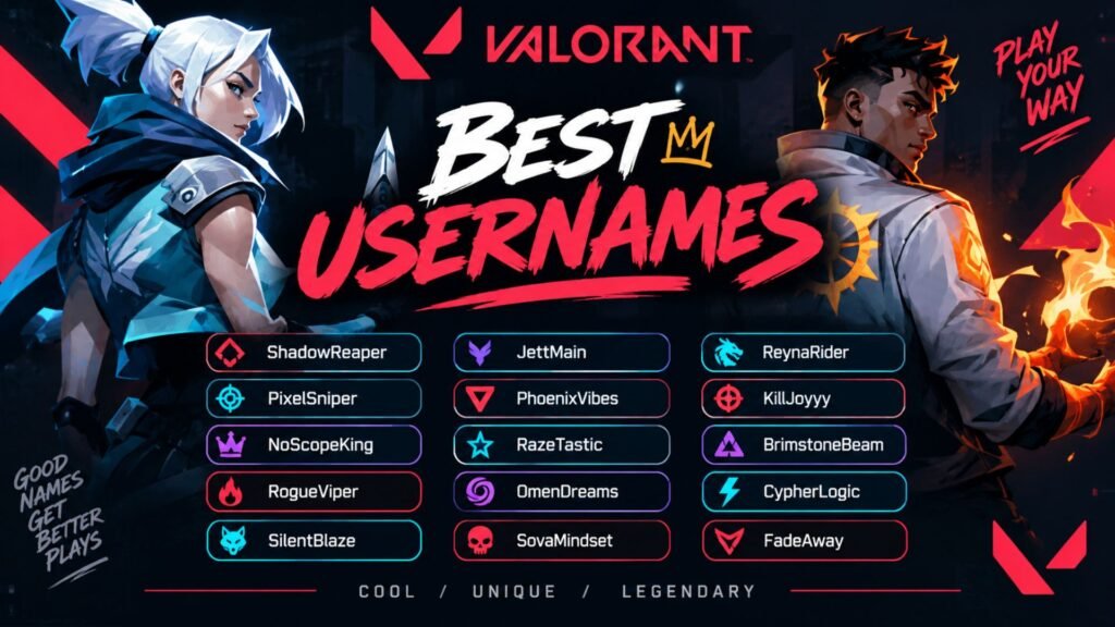 Best Valorant Usernames