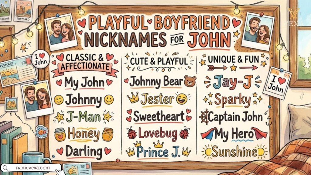 Boyfriend Nicknames for John
