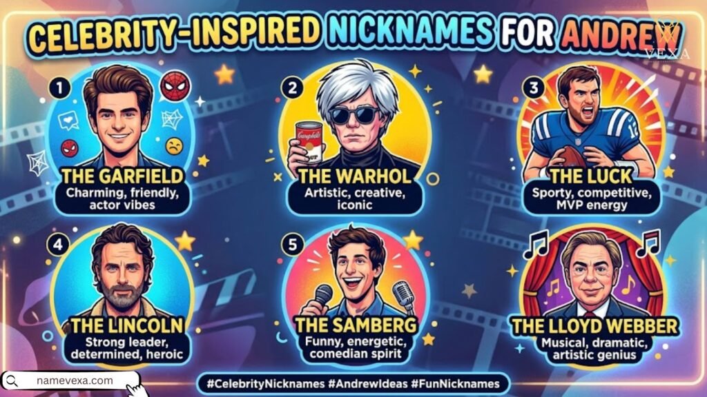 Celebrity-Inspired Nicknames for Andrew