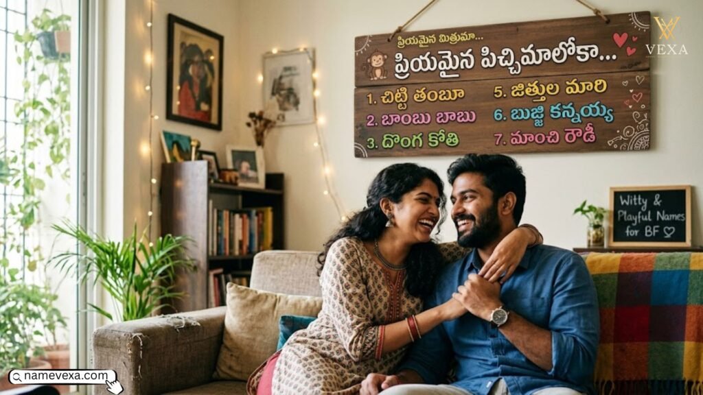Clever & Witty Funny Nicknames for Boyfriend in Telugu That Show Off Your Playful Side