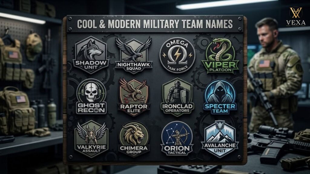 Cool & Modern Military Team Names
